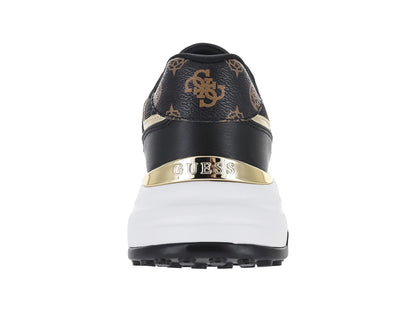 Tenis Guess Fonzi Negro con Dorado para Mujer
