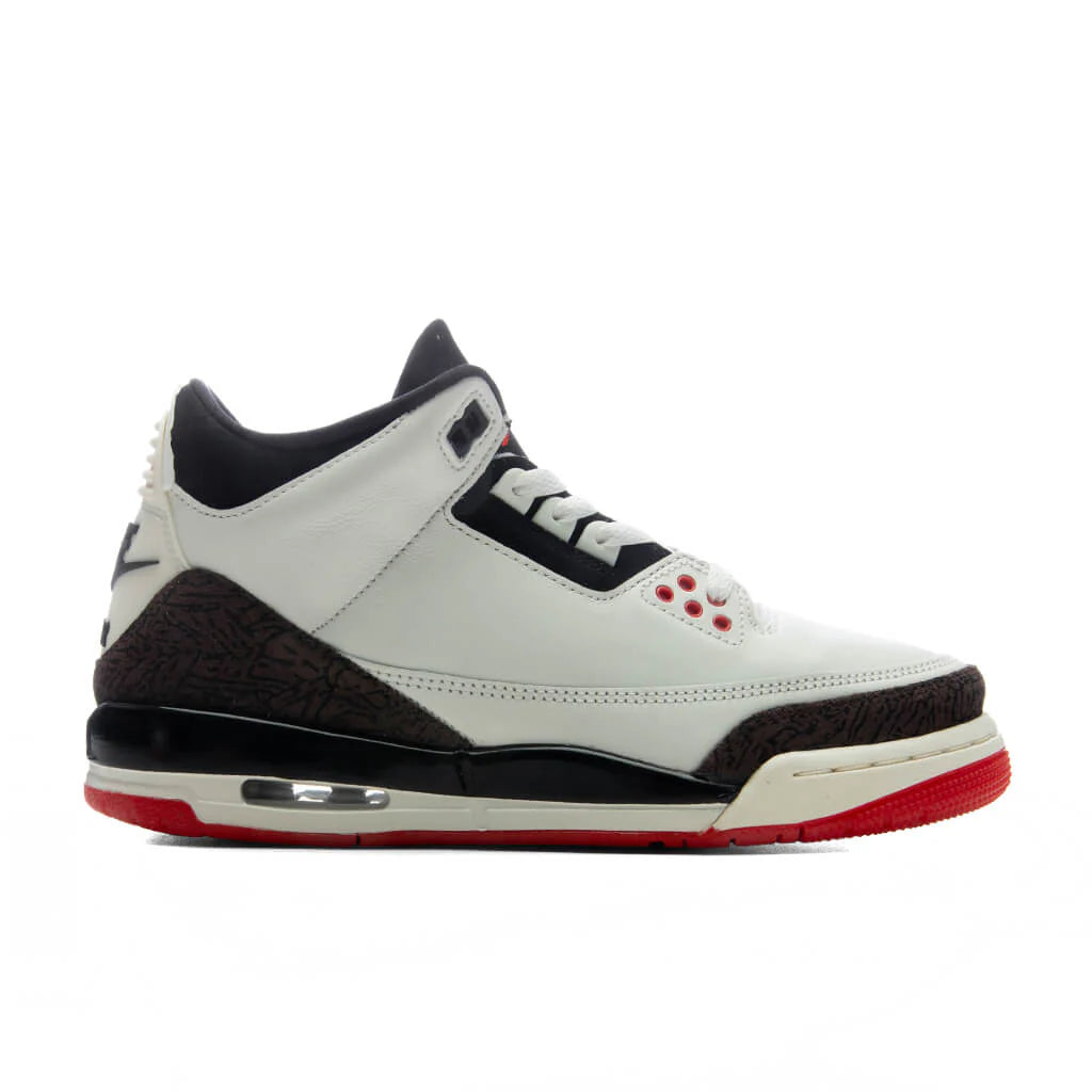 Air Jordan 3 Retro OG Worlds Best Dad GS Sail Black University Red Pale Ivory