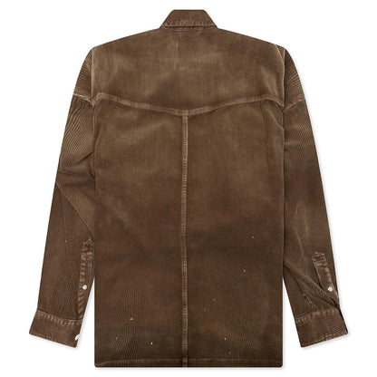 Aged Corduroy Shirt Brown