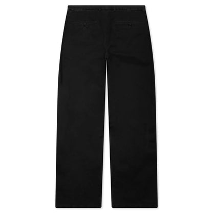 Cotton Drill Trousers Black