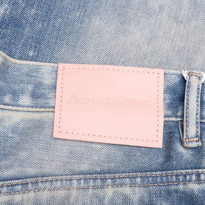 Mineral Dye Denim Shorts Mid Blue