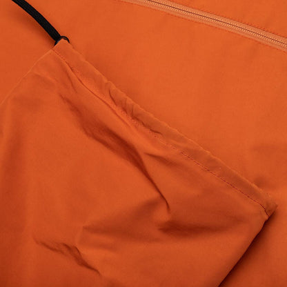 Multi Pocket Zipped Down Vest Orange