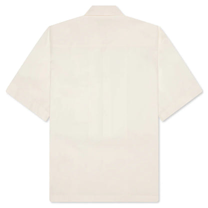 Glass Finish Cotton Poplin Shirt Eggshell