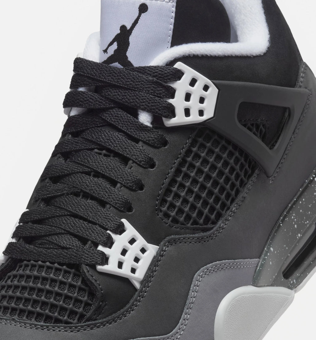 Air Jordan 4 Retro Fear Mens Lifestyle Shoe Black White Anthracite Black Pure Platinum Limit One Per Customer