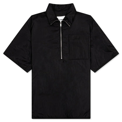 Zip Up Shirt Black