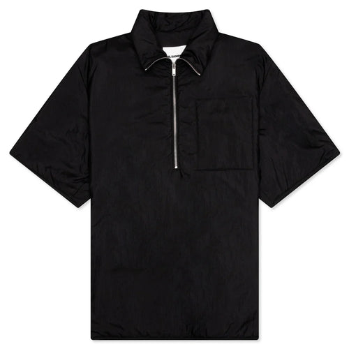 Zip Up Shirt Black