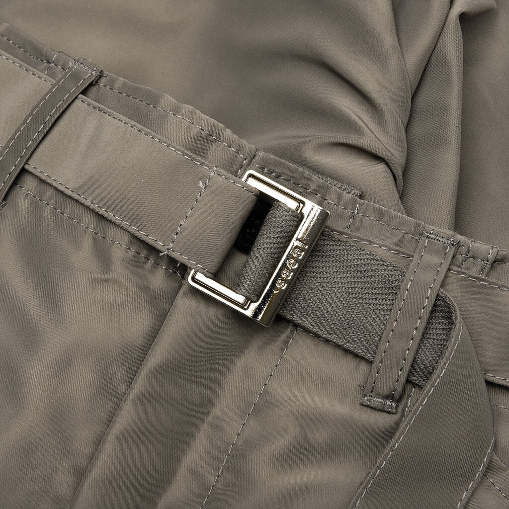 Nylon Twill Shorts Taupe