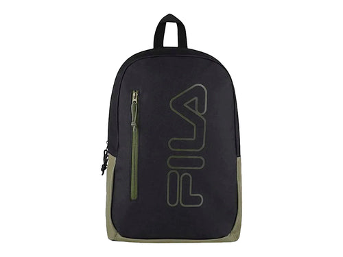 Mochila FILA Double Color Negro y Verde Olivo Unisex