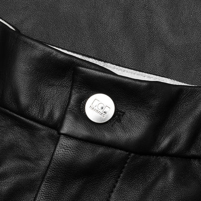 Leather Worker Pant Black