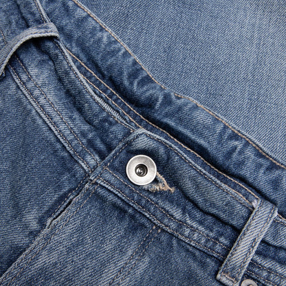 Stud Denim Shorts Light Blue