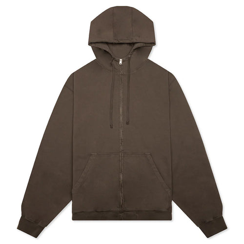 Zip Up Sweat Hoodie Mink