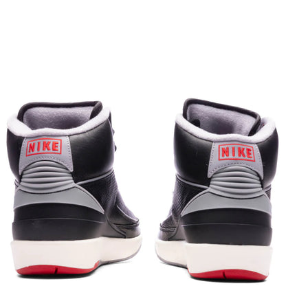 Air Jordan 2 Black Cement Black Cement Grey Fire Red