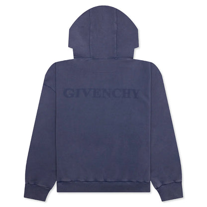 Shadow Oversized Hoodie Medium Blue