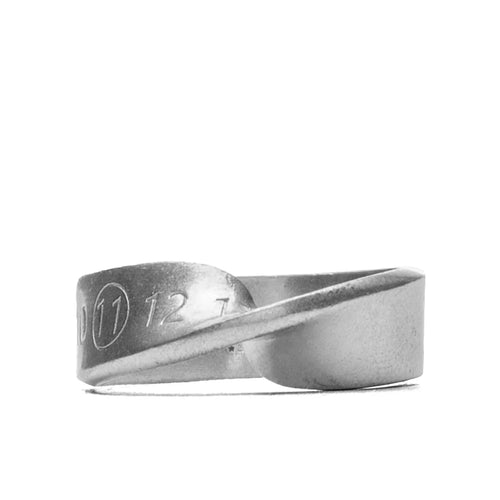 Curved Ring Palladio Semi Polished