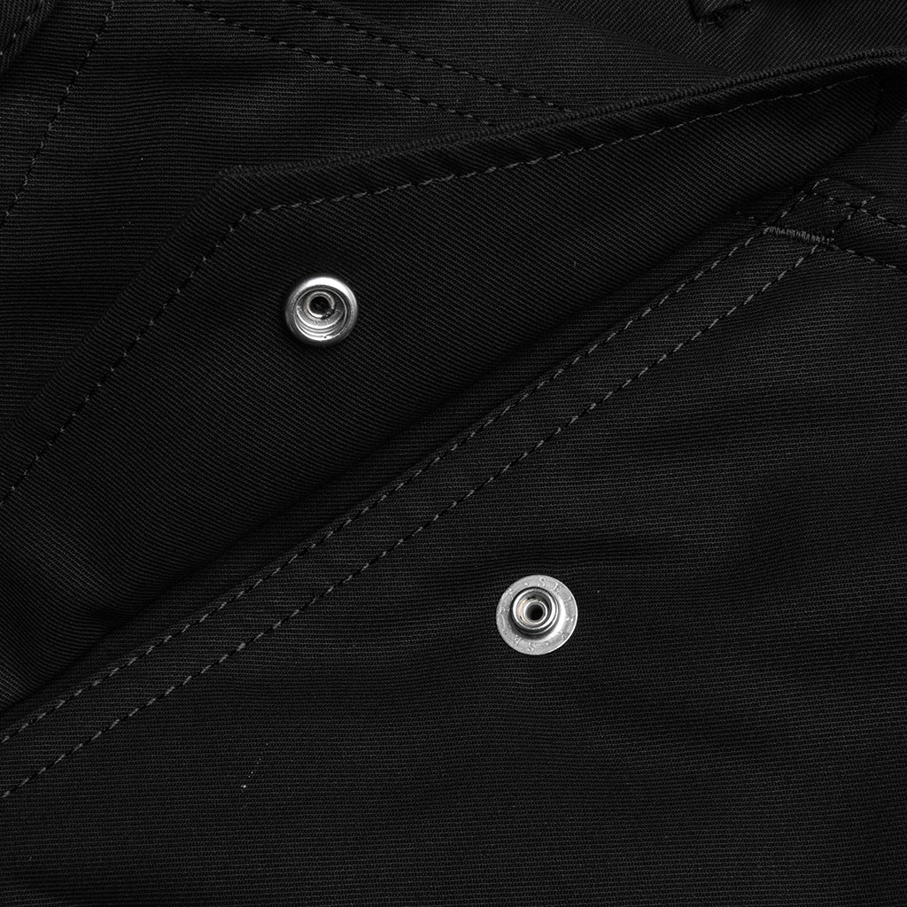 Cotton Twill Pants Black