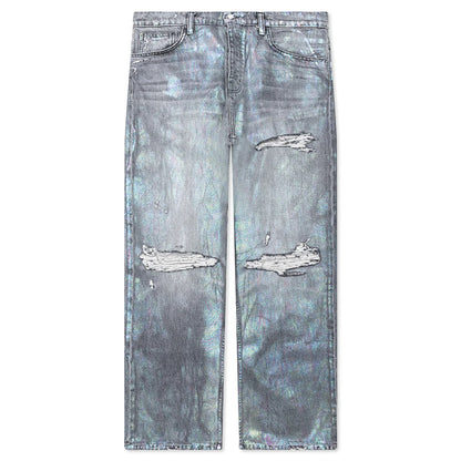 Oil Spill Baggy Jean Charcoal Wash