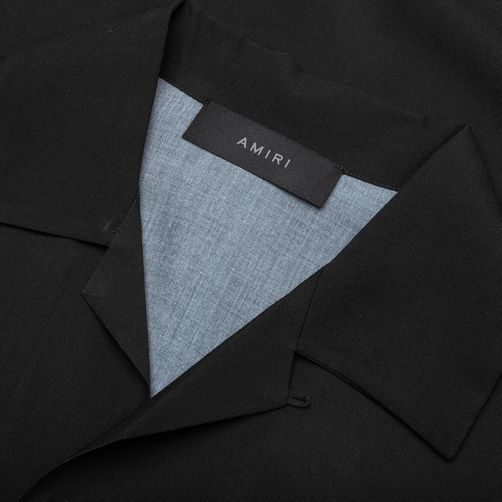 Amiri Hollywood Camp Shirt Black