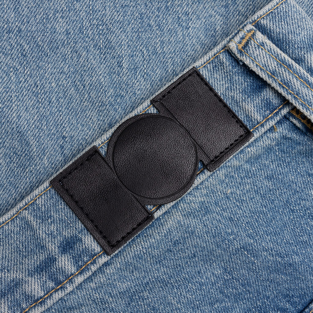 Denim Logo Cargos Light Wash