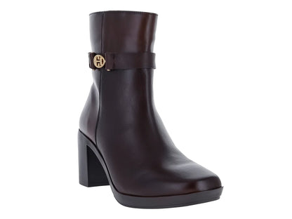 Botines Hispana Piel Castaña para Mujer