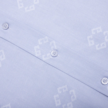 Monogram 72 Jacquard Shirt Baby Blue