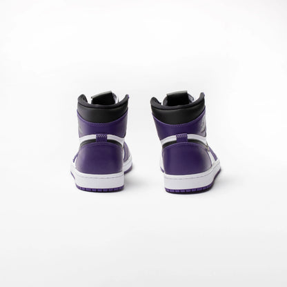 Air Jordan 1 Retro High Top OG Mens Lifestyle Shoe White Court Purple Black Limit One Per Customer
