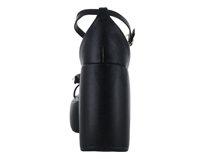 Sandalias Plataforma Moleca Negro para Mujer