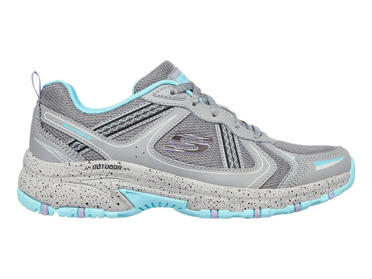 Tenis Skechers Outdoors Gris y Azul para Mujer