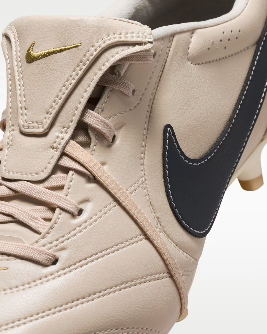 Nike Mens Tiempo Ligera Pro FG Soccer Cleats Pearl White Dark Obsidian