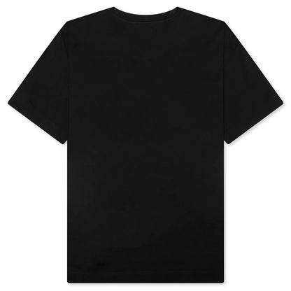 Embroidered Floral Logo Standard Black