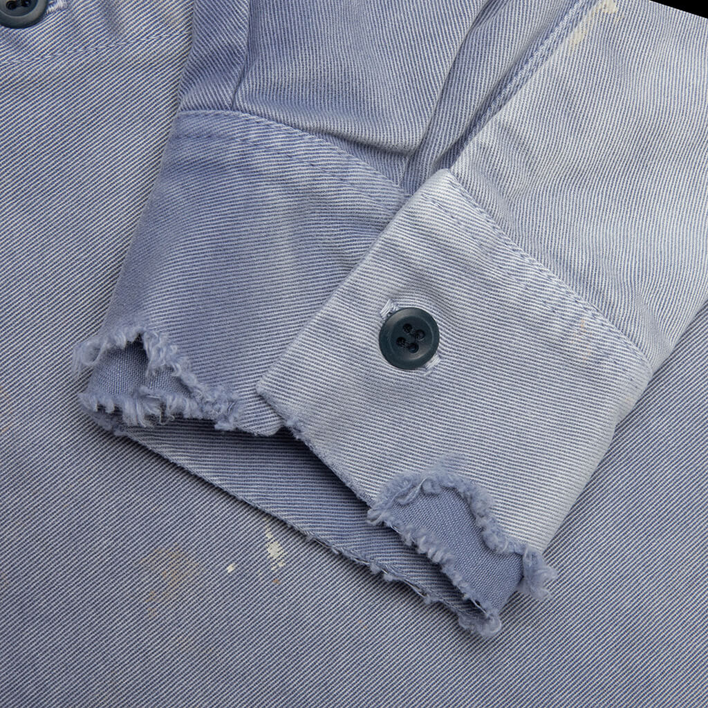 Line Cotton Shirt Navy