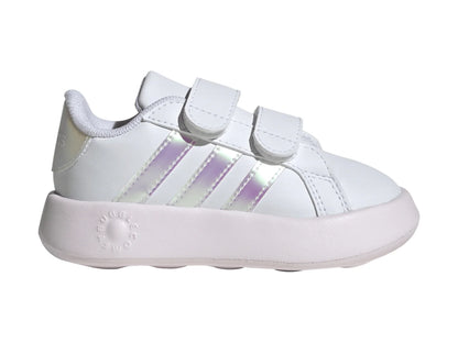 Tenis Adidas Grand Court 20 Blanco y Rosa para Niña