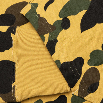 1st Camo 2nd Shark Full Zip Hoodie Yellow