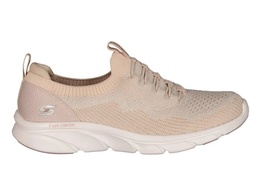 Tenis Skechers D Lux Comfort Beige para Mujer