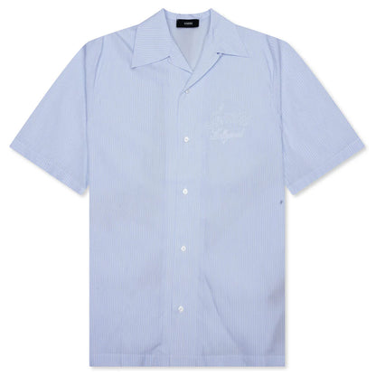 Starburst Poplin Camp Shirt Ashley Blue