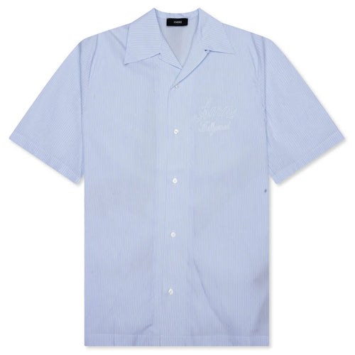 Starburst Poplin Camp Shirt Ashley Blue