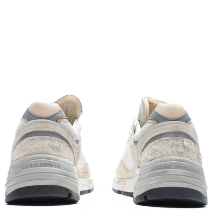 Running Dad Net Sneakers White Silver