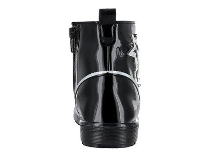 Botas Coqueta Charol Negro para Niña