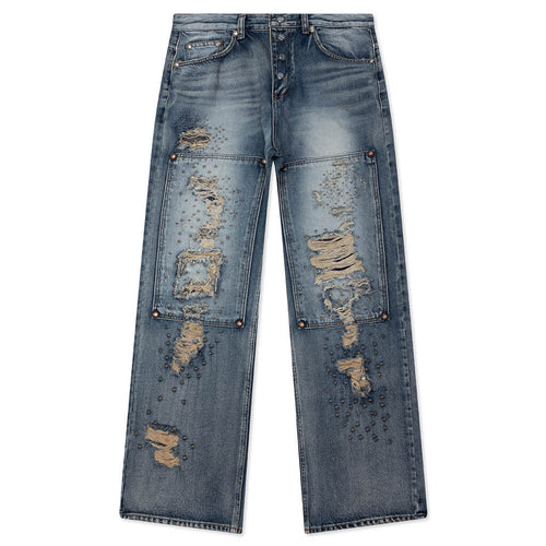 Vintage Double Knee Pants Blue