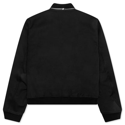 Wool Bomber Jacket Black