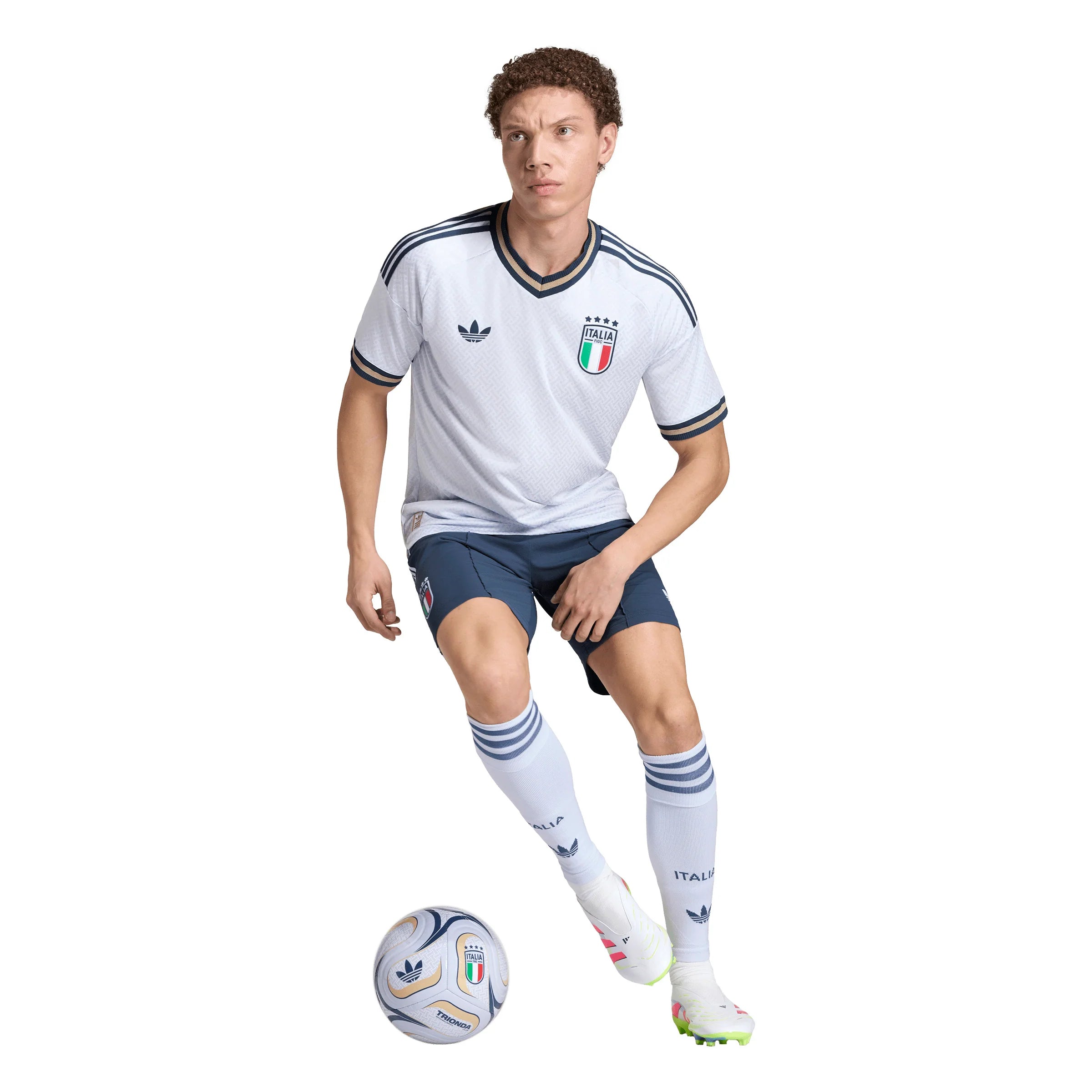 adidas Italy Away Authentic Mens Soccer Jersey 2026 Aero Blue