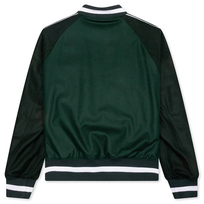 College Varsity Wool Jacket Dark Green