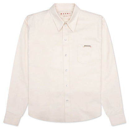 Cream Denim Shirt with Trunakaroo Plaque Bone