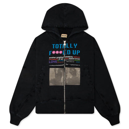 TFU Zip Hoodie Black
