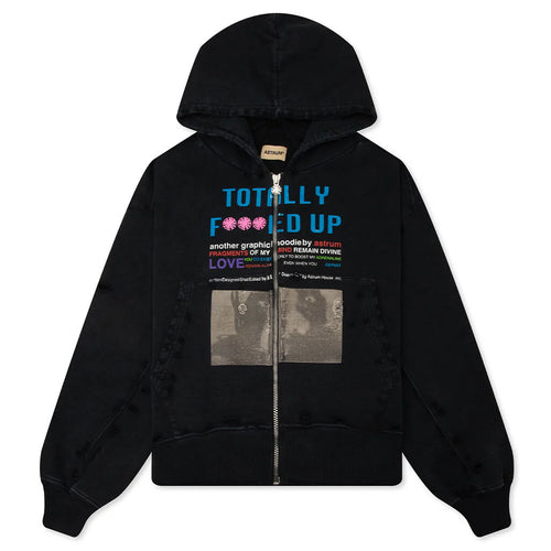 TFU Zip Hoodie Black