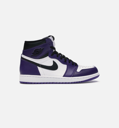 Air Jordan 1 Retro High Top OG Mens Lifestyle Shoe White Court Purple Black Limit One Per Customer
