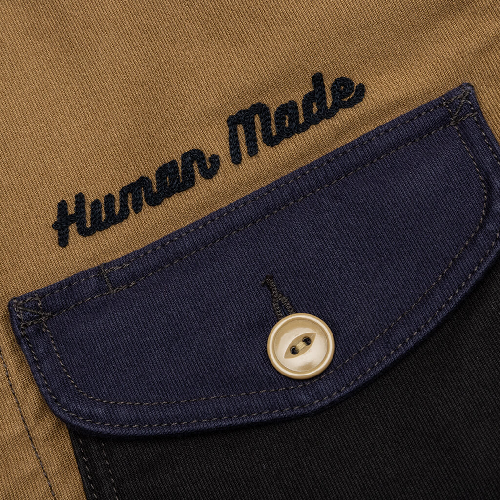 Zip Up Work Jacket Navy