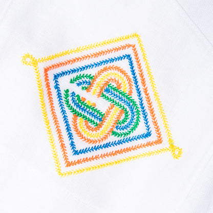 Embroidered Linen Shorts Le Fil De La Musique