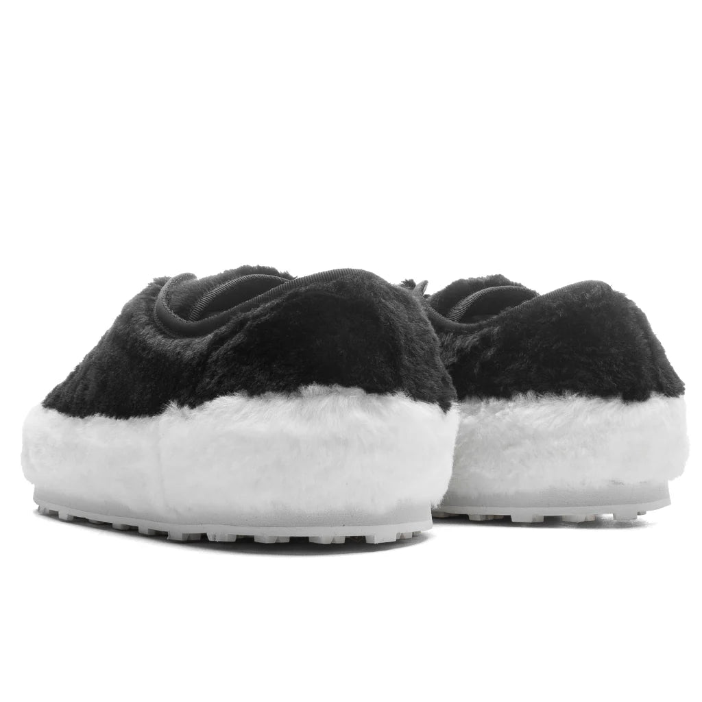 Black Teddy Tennis Sneaker Lily White Black