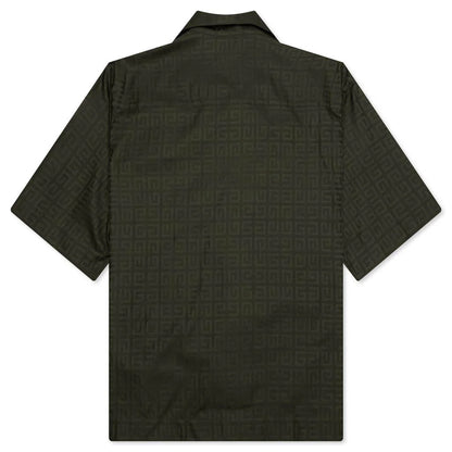 Boxy Fit Hawaiian Shirt Khaki