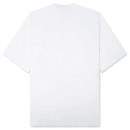 Contrast Pocket T Shirt Lily White